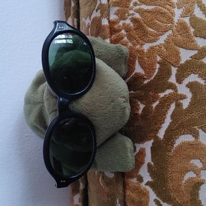 Black oval Winsum vintage frames.  Lenses are prescription.